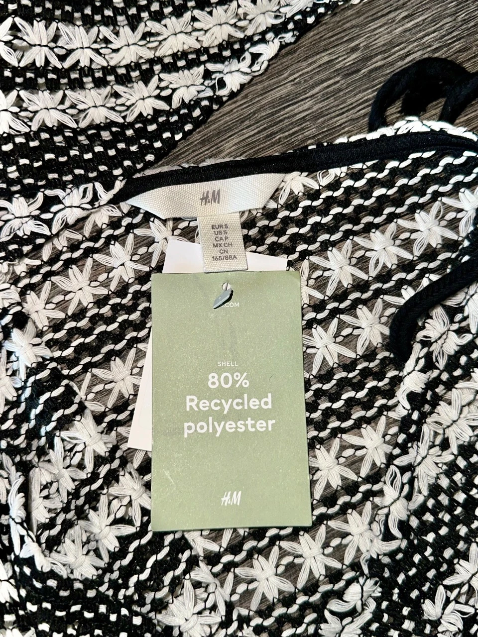 Strandjurk / Tuniek H&M zwart & wit gehaakt – photo 3